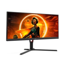 AOC Gaming U34G3XM - 34 Inch QHD Monitor, 144Hz, 1MS MPRT, VA, FreeSync Premium, Height Adjust, Low Input Lag (3440 x 1440 @ 144z, 300 cd/m², HDMI 2.0 / DP 1.4)