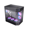 Acegeek icecube Mid-Tower Case with 7x RGB Fans - Black