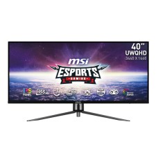 MSI MAG401QR, 40" Gaming Monitor, 3440 x 1440 (UWQHD), IPS, 155Hz, FreeSync Premium, HDR400, HDMI, Displayport, USB C, Tilt,Black