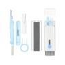 7-in-1 Electronics Cleaner Kit Computer Keyboard Earphone Dust Cleaning Brush Tool for Earbud Cell Phone Laptop Camera - Blue