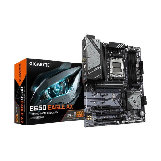 GIGABYTE B650 Eagle AX AM5 LGA 1718 AMD B650 ATX, DDR5 Triple M.2, PCIe 5.0, USB 3.2 Gen2x2 Type-C, AMD Wi-Fi 6E, Realtek GbE LAN