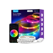 Govee Smart RGBIC LED Strip Lights 65.6ft, Alexa LED Light Strip Work with Google Assistant, Music Sync, DIY Multiple Colors on One Line, WiFi Color Changing Lights for Bedroom, Living Room, Holiday - ‎H618E1D1