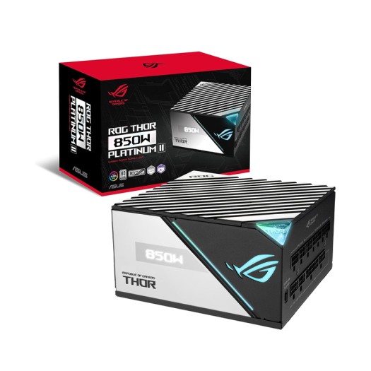 ASUS ROG Thor 850W 80 Plus Platinum II Fully Modular Power Supply Unit with OLED display and Aura Sync - 90YE00L2-B0NA00