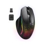 Glorious Gaming Model I 2 Wireless Gaming Mouse - Hybrid 2.4Ghz & Bluetooth, 75g Superlight, 9 Buttons (2 Swappable), RGB, PTFE Feet, MMO/MOBA/FPS, Long Battery Life, Side Thumb Rest - Black