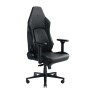 RAZER Iskur V2 Gaming Chair, High Density Foam Cushions, EPU Leather, 4D Armrests, 136kg Max Weight, Swivels & Responds, Reactive Seat Tilt & Up to 152° Recline, Black - RZ38-04900200-R3G1