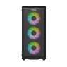 Twisted Minds 03 Apex Mid Tower ATX Gaming PC Case, Mesh Front Panel & Tempered Glass Side Panel,3* 120mm ARGB Fans, Fits up to 420mm Radiator, USB 3.0 USB Type-C +HD, Black | TM-GM-I-B