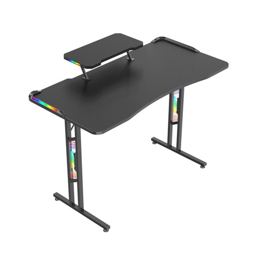 Twisted Minds T Shaped RGB Double Top Gaming Desk - Size : 120*60*77.8 cm - TM-GD27-T-RGB