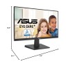 ASUS VA27EHF 27 Inch Monitor - 1080P, IPS, Full HD, Frameless, 100Hz, 1ms, Adaptive-Sync, for Working and Gaming, Low Blue Light, Flicker Free, HDMI, VESA Mountable, Tilt - Black