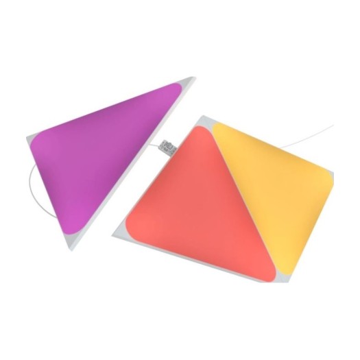 Nanoleaf Shapes Triangles Expansion Pack with 3x Multicolor Triangle Light Panels, 80 Lumens | NL47-0001TW-3PK