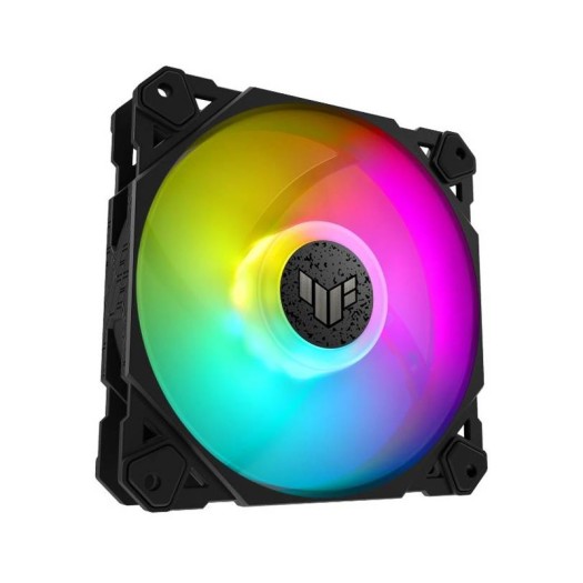 Asus Tuf Gaming TF120 ARGB Case Fan, Aura Sync Compatibility, 12cm Fan Diameter, 1900RPM Max Rotation Speed, 76 cfm Max Airflow, 29 dB Noise Level, Black Edition, Single Pack 