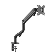  Twisted Minds Single Monitor Pipe Monitor Arm, 17" to 32" Screen Size, Up to 8KG Max Weight Capacity, Cable Management, Aluminum + Plastic + Steel Materials, Fine Texture Black | TM-71-C06