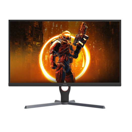 AOC 27G11E Gaming Monitor, 27" FHD IPS Display, 180Hz Refresh Rate, 0.5ms (MPRT) Response Time, 16.7m Display Colors, AdaptiveSync Technology, 3-Sided Frameless, Black 