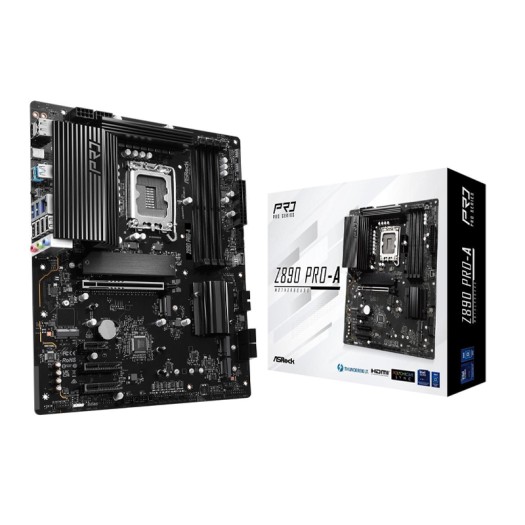 ASRock Z890 Pro-A LGA 1851 Intel Z890 SATA 6Gb/s ATX Motherboard