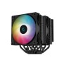 DeepCool AG620 ARGB Dual-Tower 120mm CPU Cooler, 260W Cooling Power, 300-1850 RPM High Efficiency Fans, 67.88 CFM Airflow, Intel LGA2066/2011-v3/2011/AM5/AM4, Black | R-AG620-BKANMN-G-2