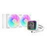 DeepCool LD240 Optimized 240mm Liquid CPU Cooler with Multiline LED Digital Display, Real-Time CPU Status, 2x 120mm FD12 ARGB Fans, 2400 RPM Fan Speed, 72.04 CFM Airflow, White | R-LD240-WHDMMN-G-1