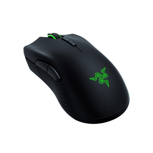 Razer Mamba Wireless Gaming Mouse: 16,000 DPI Optical Sensor - Chroma RGB Lighting - 7 Programmable Buttons - Mechanical Switches - Up to 50 Hr Battery Life