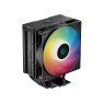 DeepCool AG400 DIGITAL Air Cooler, Single Tower, Real-Time CPU Status Screen, 4 Offset Copper Heat Pipes, 2 * 120mm ARGB fans, All Black Design