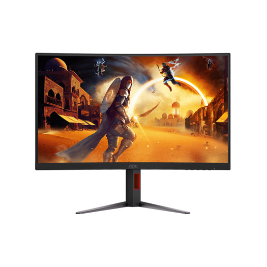 AOC CQ27G4 Curved Gaming Monitor, 27" VA Display, QHD Resolution, 180Hz Refresh Rate, 0.5ms (MPRT) Response Time, HDR10, Adaptive Sync, Low Input Lag, 16.7m Color Display, Black | CQ27G4