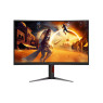 AOC CQ27G4 Curved Gaming Monitor, 27" VA Display, QHD Resolution, 180Hz Refresh Rate, 0.5ms (MPRT) Response Time, HDR10, Adaptive Sync, Low Input Lag, 16.7m Color Display, Black | CQ27G4