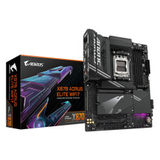 GIGABYTE X870 Aorus Elite Wifi7 AM5 ATX Motherboard, AMD X870 Chipset, 4x DDR5 DIMM Slot, 256GB Max Memory, 4x M.2 Slots, 1x PCIe 5.0 x16, Black | X870-A-ELITE-WIFI7