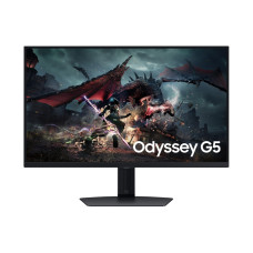 Samsung 32" Odyssey G5 G50D QHD 180Hz Gaming Monitor, 180Hz refresh rate & 1ms response time(GtG), QHD resolution & Fast IPS panel,VESA DisplayHDR 400, AMD FreeSync, Ergonomic Stand - LS32DG502EMXUE