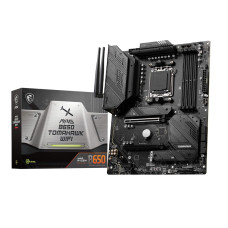 MSI MAG B650 Tomahawk WiFi Gaming Motherboard (AMD Ryzen 9000/8000/7000 Series Processors, AM5, DDR5, PCIe 4.0, M.2, SATA 6Gb/s, USB 3.2 Gen 2, HDMI/DP, Wi-Fi 6E, Bluetooth 5.3, 2.5Gbps LAN, ATX)