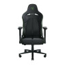 Razer Enki X Essential Leather Gaming Chair, 2D Armrests, Built-In Lumbar Arch, Optimized Cushion Density, Adjustable 152° Recline, 60mm PU Coated Casters, Black & Green | RZ38-03880100-R3G1