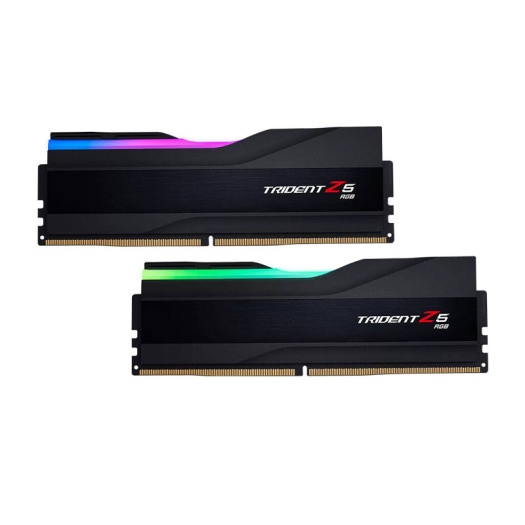 G.SKILL Trident Z5 RGB Series 64GB (2x32GB) DDR5 Dual Channel Desktop Memory Kit, 6800 MT/s Memory Speed, CL34-45-45-108 Latency, 1.40 Voltage, Intel XMP 3.0, 288-Pin, Black | F5-6800J3445G32GX2-TZ5RK