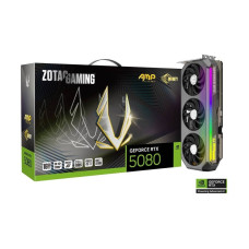 GPU - ZOTAC GAMING GeForce RTX 5080 AMP Extreme INFINITY Graphics Card, 16GB GDDR7 256-Bit Memory, 2670MHz Engine Clock, 30 Gbps Memory Clock, 10752 CUDA Cores, PCI Express 5.0 x16 | ZT-B50800B-10P