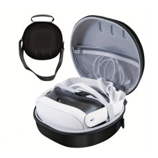 Meta Quest 3S VR Headset Carrying Case - Compact, Durable Nylon Storage Bag with Handle for Accessories