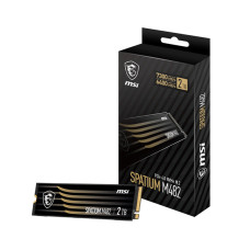 MSI Gaming SPATIUM M482 2TB PCIe 4.0 NVMe M.2 Internal SSD (PCIe Gen4, NVMe 1.4, M.2 2280, Read 7300 MB/S, Write 6400 MB/S, 2TB)