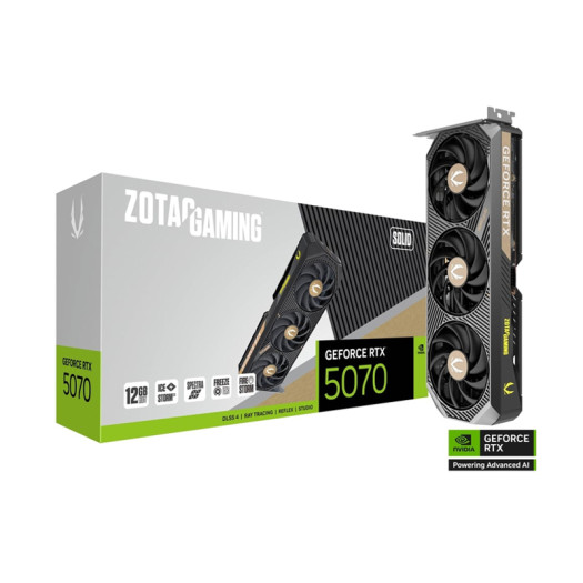 GPU - Zotac Gaming GeForce RTX 5070 Solid 12GB Graphic Card