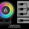 ARCTIC Liquid Freezer III 420 A-RGB (Black): All-in-One CPU Water Cooler with 420mm radiator and 3x P14 PWM PST A-RGB fan, compatible Intel LGA1700, 1851 and AMD AM4, AM5 - Black color