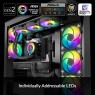 ARCTIC Liquid Freezer III 420 A-RGB (Black): All-in-One CPU Water Cooler with 420mm radiator and 3x P14 PWM PST A-RGB fan, compatible Intel LGA1700, 1851 and AMD AM4, AM5 - Black color