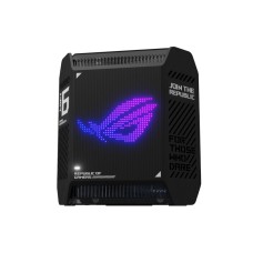 ASUS ROG Rapture GT6 (1PK) Tri-Band WiFi 6 Gaming Router, covers up to 2,900 sq ft, 2.5 Gbps port, triple-level game acceleration, UNII 4, Black