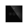 WiFi Smart Light Dimmer Switch RF433 Glass Touch Switch - Black