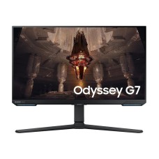 Samsung 28" Odyssey G7 BG702, 4K UHD Resolution & IPS Panel Flat Gaming Monitor with Smart TV Experience, 144Hz Refresh Rate & 1ms Response Time, G-Sync Compatible, Gaming Hub - LS28BG702EMXUE