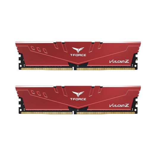 TEAMGROUP T-Force Vulcan Z DDR4 64GB Kit (2x32GB) 3600MHz (PC4-28800) CL16 Desktop Memory Module Ram (Red) - TLZRD464G3600HC18JDC01