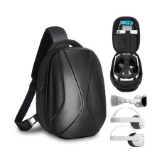 BnLnHOGVR Quest 3 Carrying Case Compitable with Meta Quest 3/Quest 2/Vision Pro VR Headset, Expand Capacity for Elite Head Strap and Controller Accessories, Ultra Unique Design for Comfort Travel