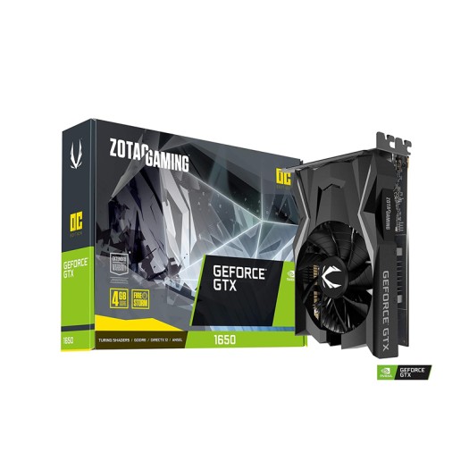 GPU - ZOTAC GAMING GeForce GTX 1650 OC 4GB GDDR6 128-bit Gaming Graphics Card, Super Compact, ZT-T16520F-10L