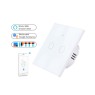 Tuya 2CH Wifi Smart Home Touch Wall Switch for Home Lamps - white - PST-WF-E2