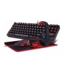 Redragon K552-BB Mechanical Gaming Keyboard and Mouse Combo & Large Mouse Pad & PC Gaming Headset with Mic, 87 Key RED LED Backlit Keyboard for Windows PC (Keyboard, Mouse, Headset Mousepad Set)