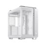 ASUS TUF Gaming GT502 White ATX Mid-Tower Computer Case,Front Panel RGB Button,USB 3.2 Type-C,2x USB 3.0 Ports,Tool-free Side Panel,ARGB Hub, 360mm and 280mm Radiator compatible, Fabric Handle on top.