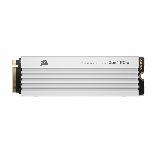 Corsair MP600 PRO LPX 2TB M.2 NVMe PCIe x4 Gen4 SSD - Optimized for PS5 (Up to 7,100MB/sec Sequential Read & 6,800MB/sec Sequential Write Speeds, High-Speed Interface, Compact Form Factor) White