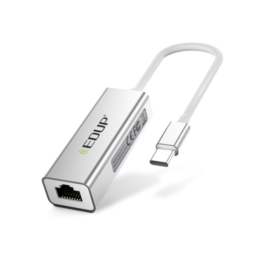 EDUP USB C To Ethernet Adapter,Type C To RJ45 Thunderbolt 3/Gigabit Ethernet LAN Network Adapter 10/100/1000 Mbps