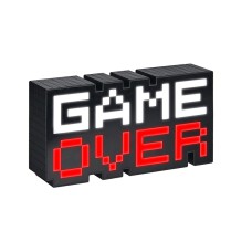 Game Over 8-Bit Pixel Light, Color Changing and Sound Reactive Mood Light - Glowing icon
