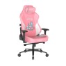 DXRacer Craft Pro Hallo Human Cat Edition Gaming Chair, 2D Integrated Lumbar Support, 4D Armrest, 90° - 135° Reclining Backrest, Cold-Cure Foam, Class 4 Hydraulics, Pink | CRA-PR008-P-H1