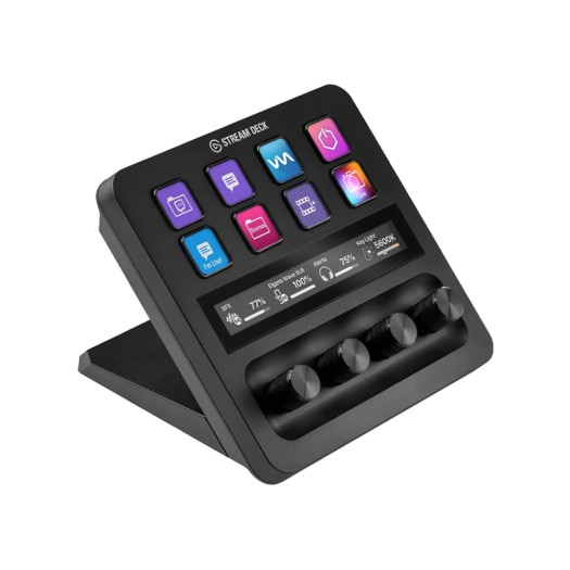 Elgato USB-C Stream Deck +, Audio Mixer, Production Console and Studio Controller for Content Creators, Streaming, Gaming, with Customizable Touch Strip dials and LCD Keys, Works with Mac and PC