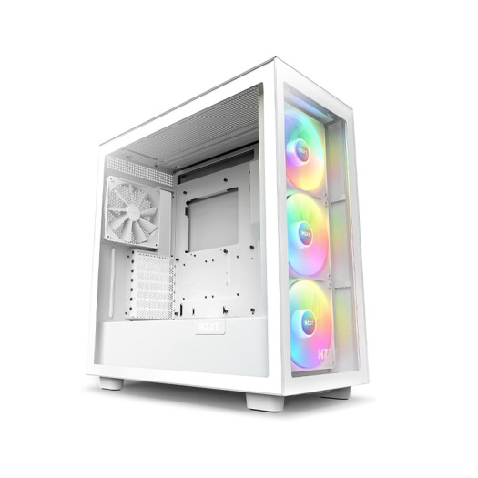 NZXT H7 Elite ATX Mid Tower PC Gaming Case - Front I/O USB Type-C Port - Quick-Release Tempered Glass Side Panel - White (2023) -  CM-H71EW-02