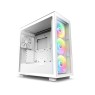 NZXT H7 Elite ATX Mid Tower PC Gaming Case - Front I/O USB Type-C Port - Quick-Release Tempered Glass Side Panel - White (2023) -  CM-H71EW-02